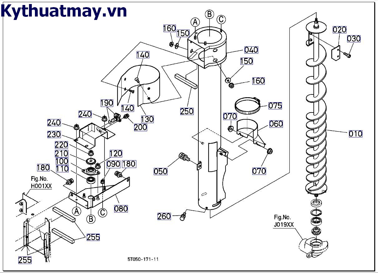 Trục máy khoan dọc thứ 2 >=VN13390